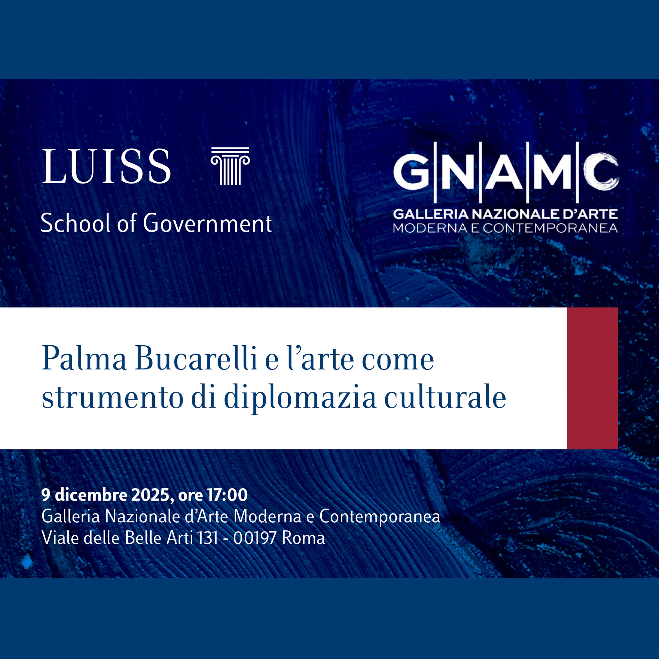 conferenza Parlma Bucarelli-GNAMC e LUISS Roma